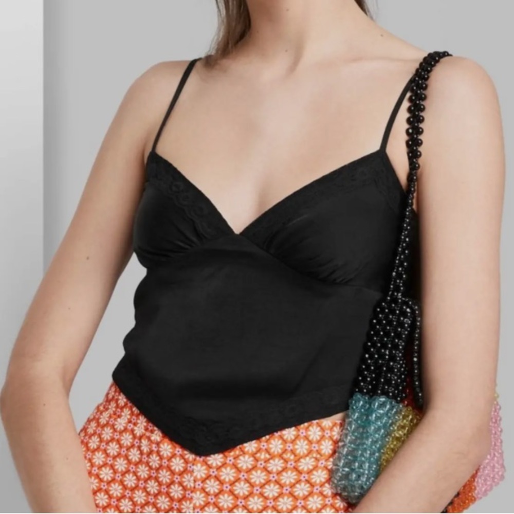 Wild fable black crop top